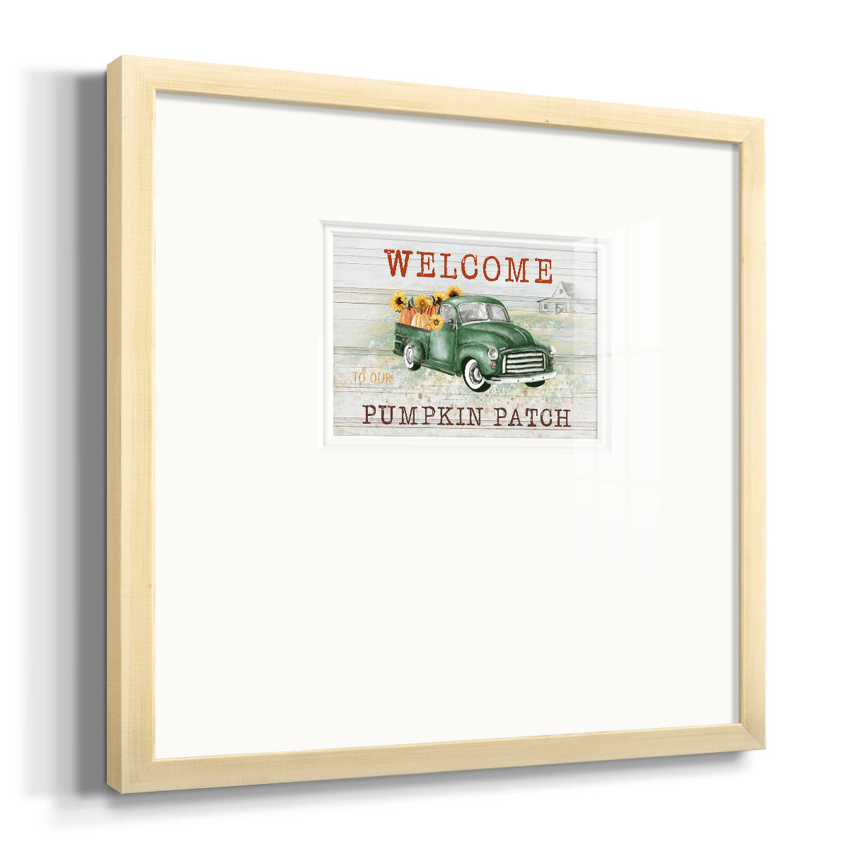 Pumpkin Patch Premium Framed Print Double Matboard