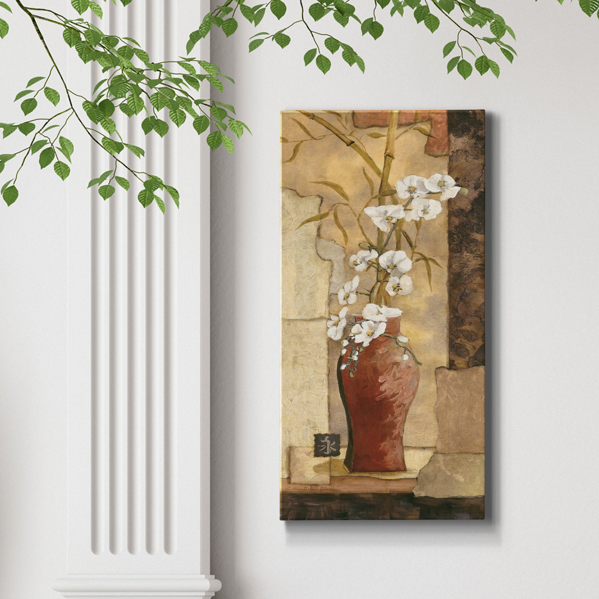Mandarin Panel I - Premium Gallery Wrapped Canvas - Ready to Hang