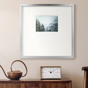 Snowfall in Cascadia II V1- Premium Framed Print Double Matboard