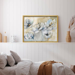41787,artwork,flowers,floral,painting,modern,decor,home,interior,white,blue,delicate,blossoms,design,nature,still life,aesthetic,elegant,beauty,frame,neutral,soft tones,decor piece,wall art,creativity,inspiration,harmony,fresh,visual,texture,light,contemporary,arrangement,botanical,vivid,outdoors,tranquility,color palette,visual composition,Re-stickable,Plants & Flowers