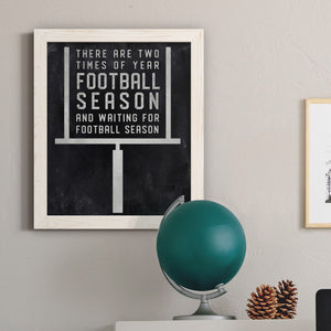 Football Season - Premium Canvas Framed in Barnwood - Ready to Hang