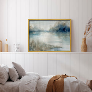 42053,watercolor,landscape,serene,reflection,river,dawn,mist,greenery,tranquility,calm,nature,peaceful,art,brushstrokes,sky,water,scenery,outdoor,riverbank,colors,light,softness,beauty,environment,subtle,composition,texture,stillness,horizon,morning,blue,shades,natural,creative,peacefulness,palette,tranquil,development,Re-stickable,Abstract