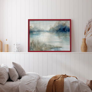 42053,watercolor,landscape,serene,reflection,river,dawn,mist,greenery,tranquility,calm,nature,peaceful,art,brushstrokes,sky,water,scenery,outdoor,riverbank,colors,light,softness,beauty,environment,subtle,composition,texture,stillness,horizon,morning,blue,shades,natural,creative,peacefulness,palette,tranquil,development,Re-stickable,Abstract