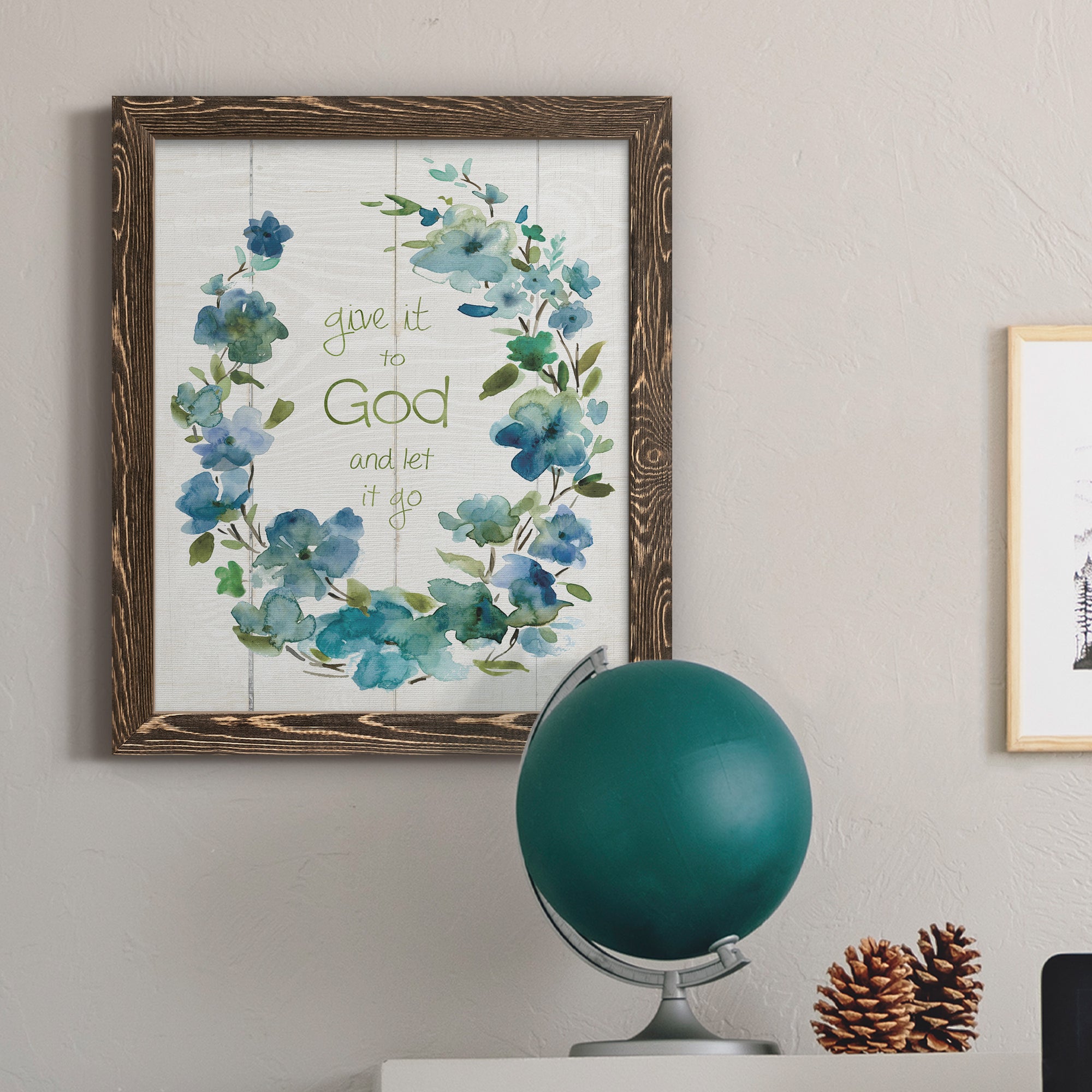 Give It To God - Premium Canvas Framed in Barnwood - Ready to Hang