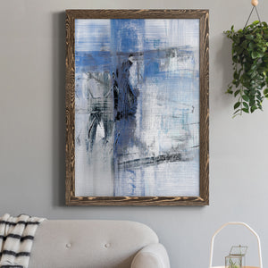 Reflections in Indigo - Premium Canvas Framed in Barnwood - Ready to Hang