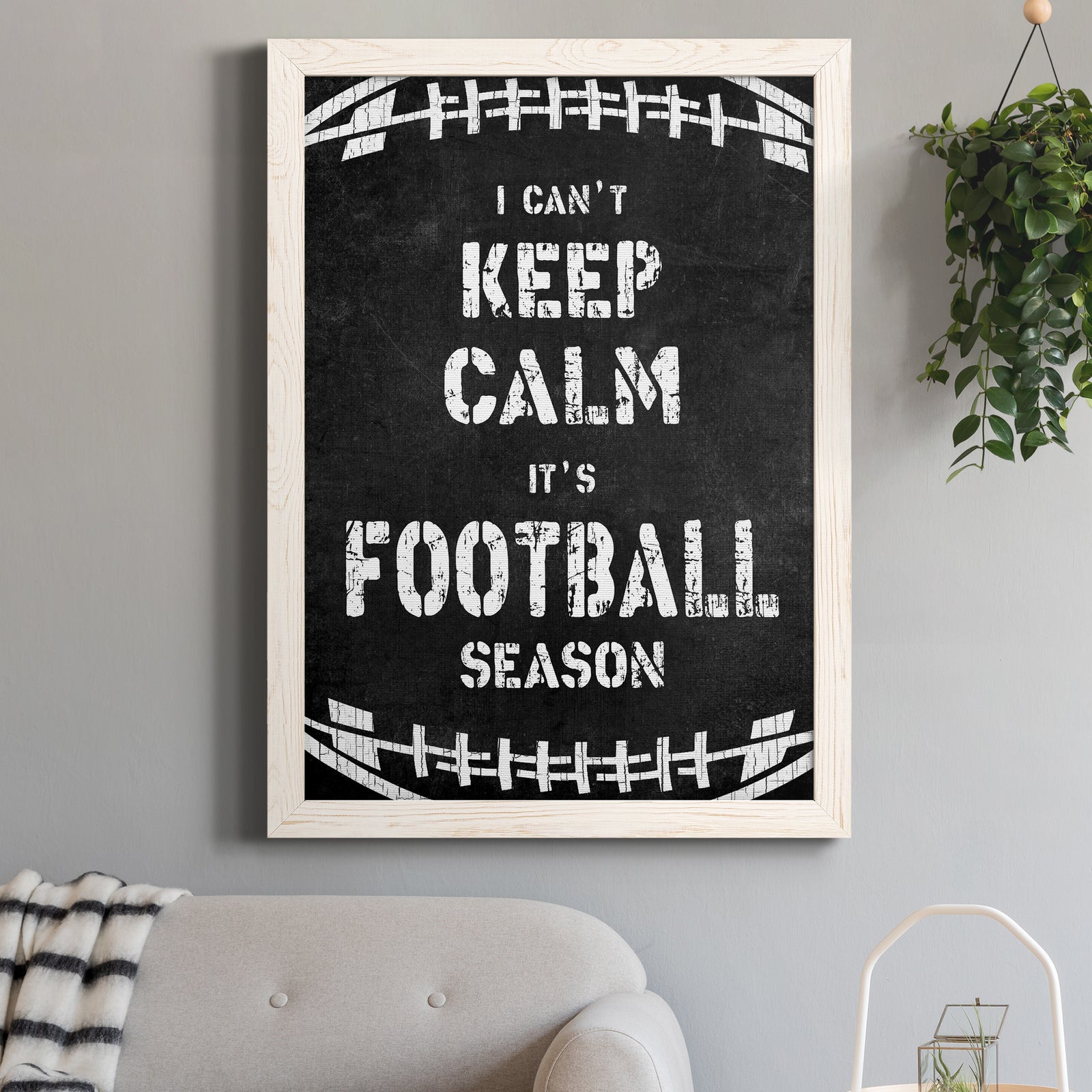 Can't Keep Calm - Premium Canvas Framed in Barnwood - Ready to Hang