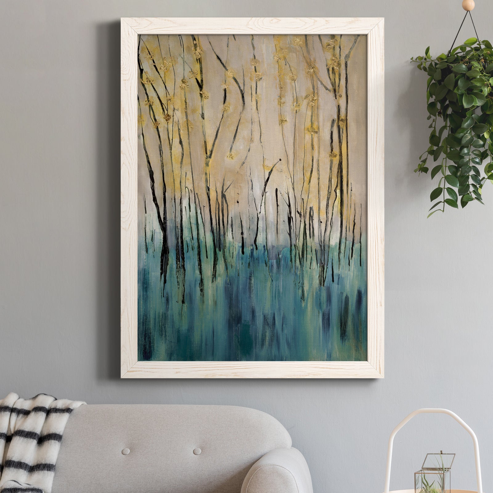 Mountain Air - Premium Canvas Framed in Barnwood - Ready to Hang