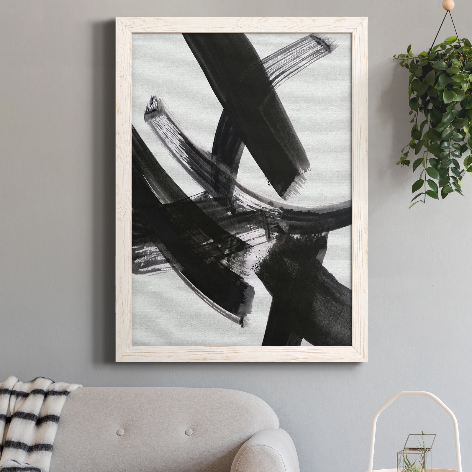 Black Magic I - Premium Canvas Framed in Barnwood - Ready to Hang