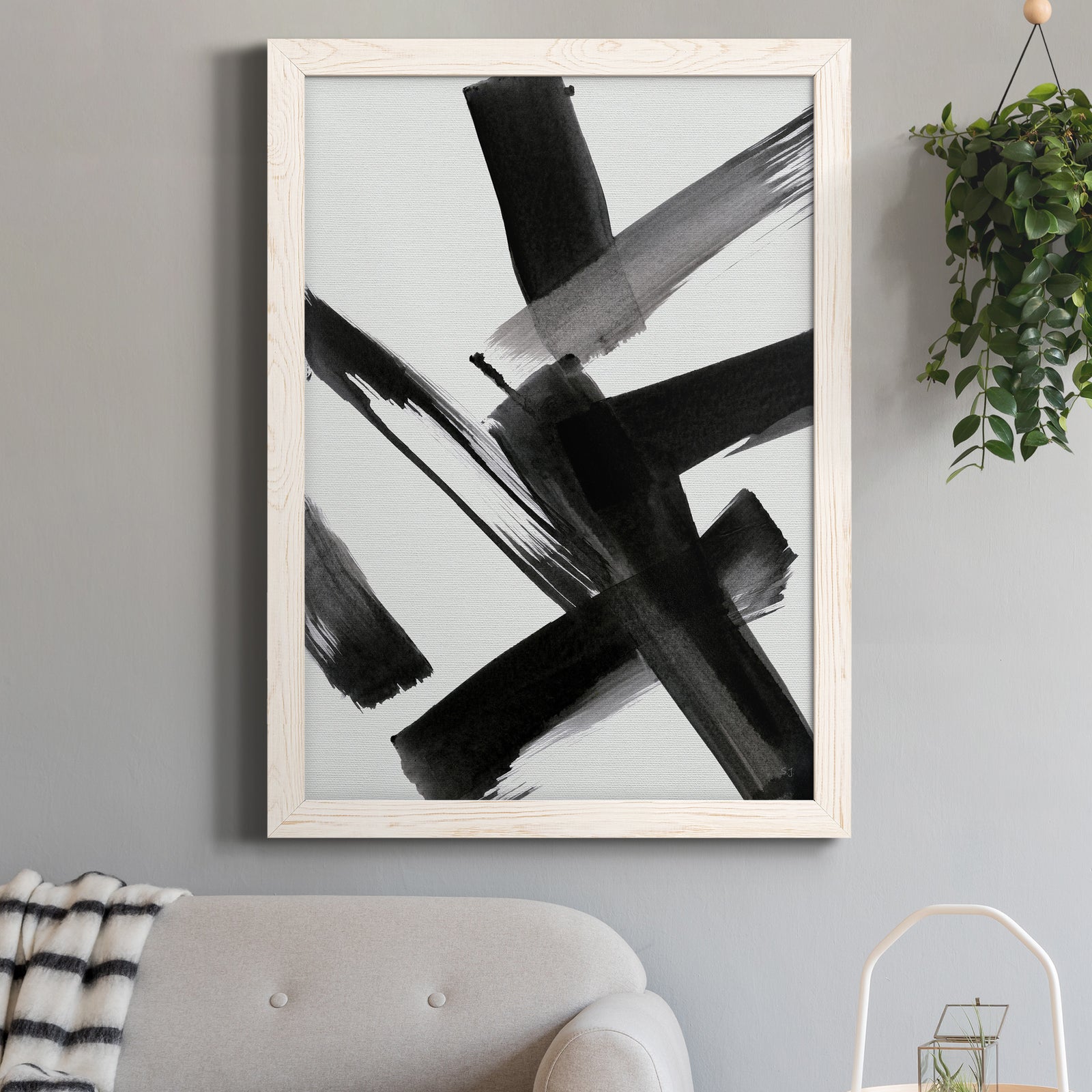 Black Magic II - Premium Canvas Framed in Barnwood - Ready to Hang