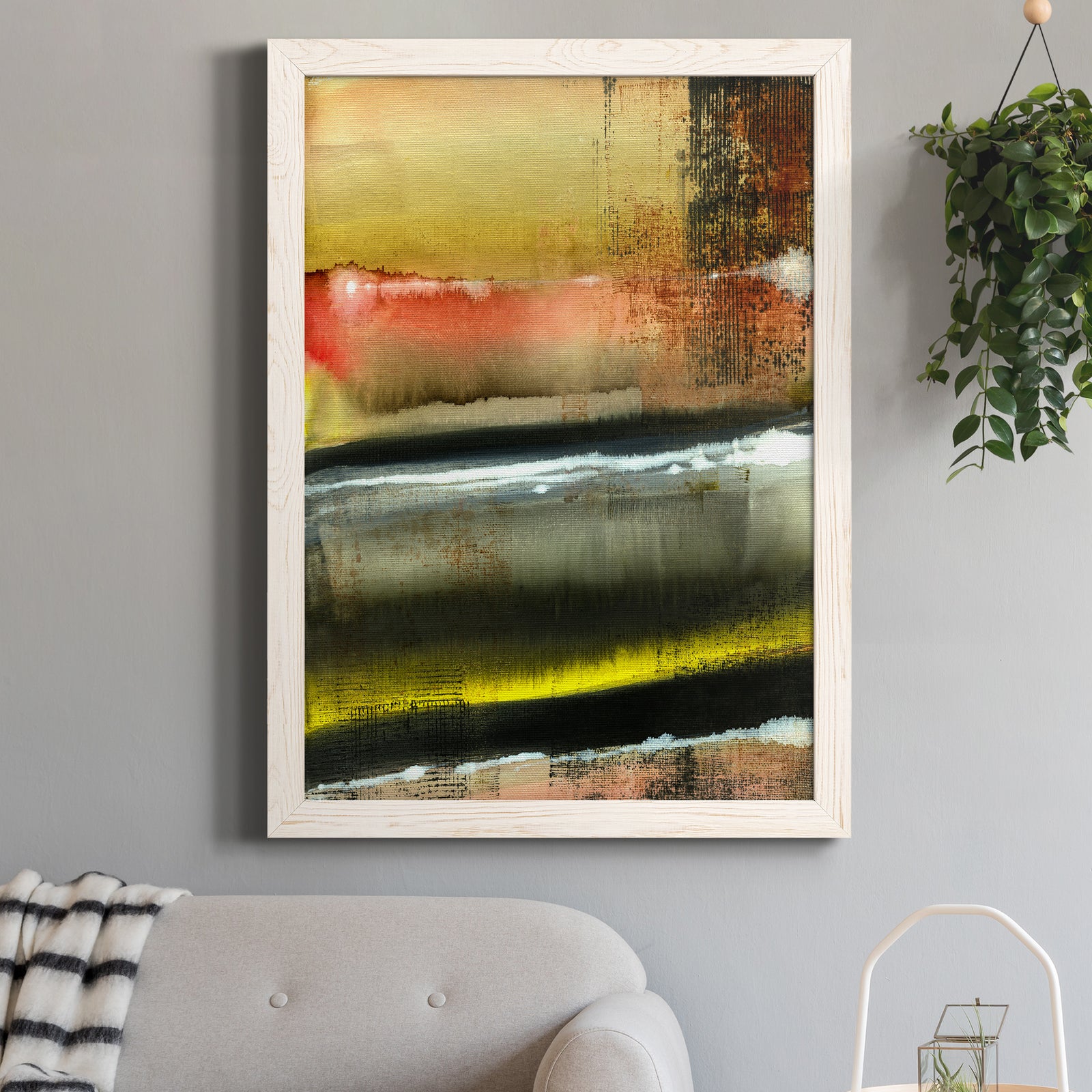 Desert Night I - Premium Canvas Framed in Barnwood - Ready to Hang