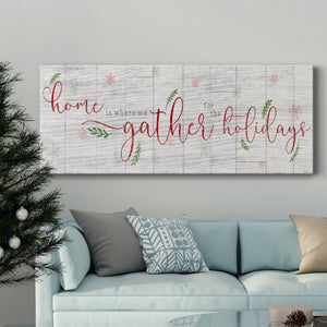 Holidays Gather Premium Gallery Wrapped Canvas - Ready to Hang