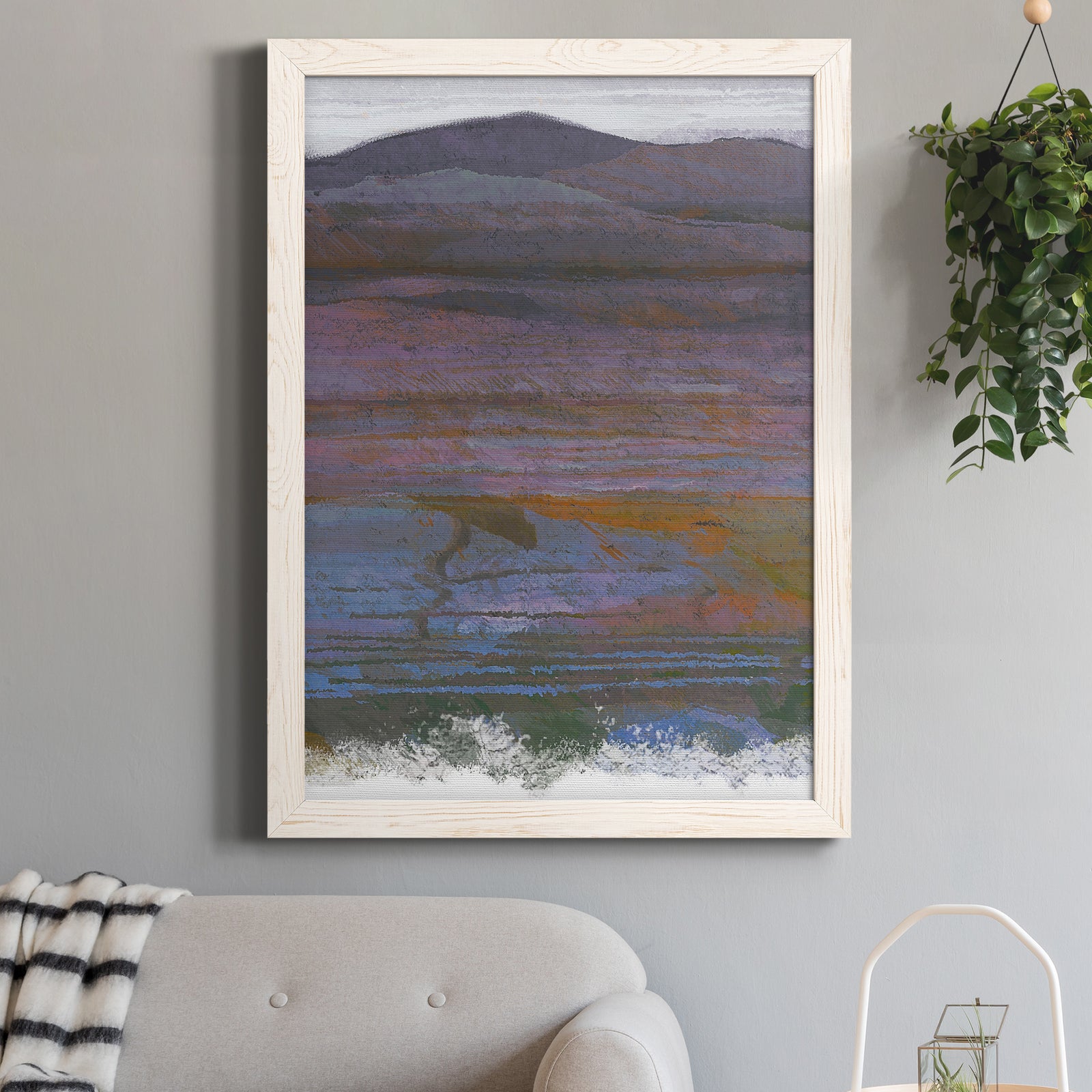 Majestic Mountains II - Premium Canvas Framed in Barnwood - Ready to Hang