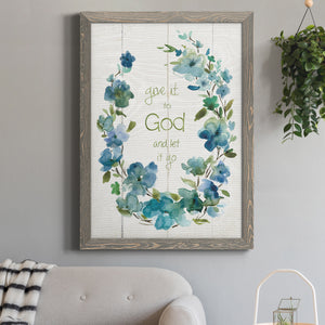 Give It To God - Premium Canvas Framed in Barnwood - Ready to Hang