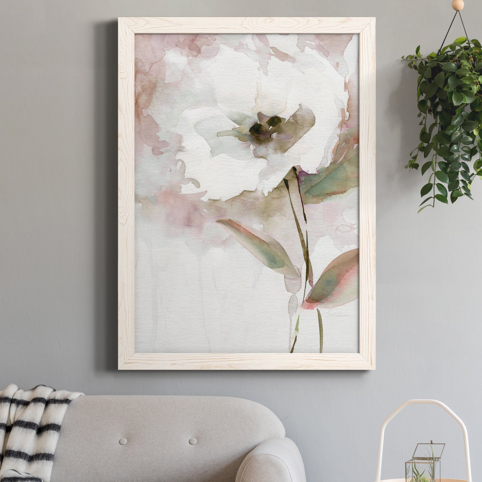Summer Bloom II - Barnwood Framed Canvas Print