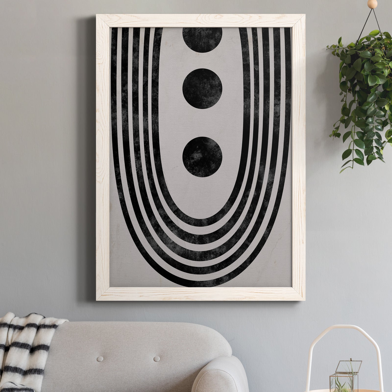 Tubular Abstract II - Premium Canvas Framed in Barnwood - Ready to Hang