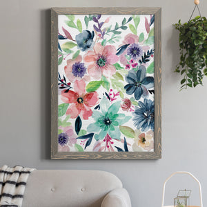 Cool and Serene - Premium Canvas Framed in Barnwood - Ready to Hang