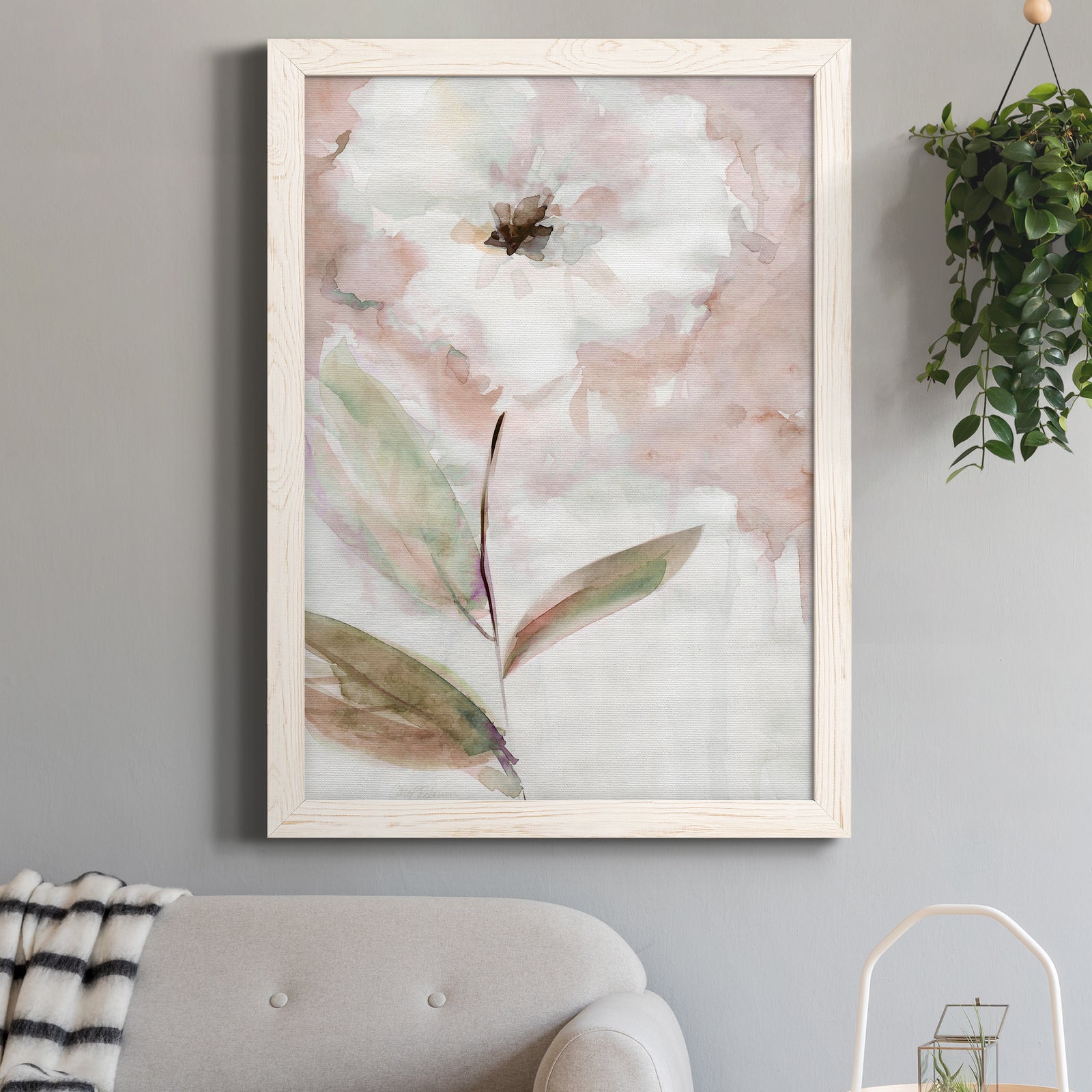 Summer Bloom I - Barnwood Framed Canvas Print