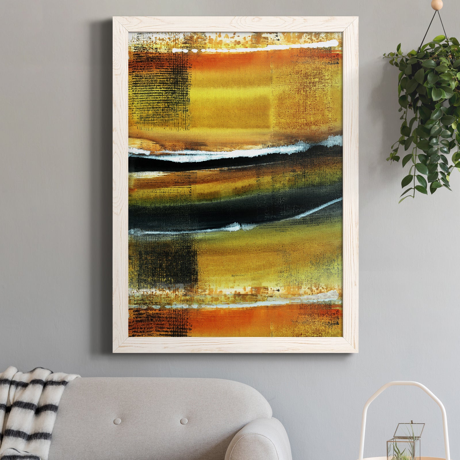 Desert Night II - Premium Canvas Framed in Barnwood - Ready to Hang