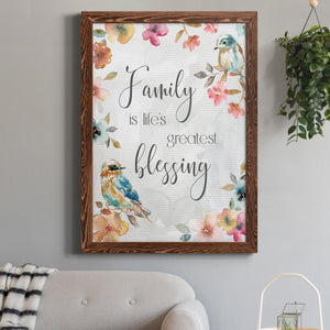 Spring Bird Blessing - Premium Canvas Framed in Barnwood - Ready to Hang