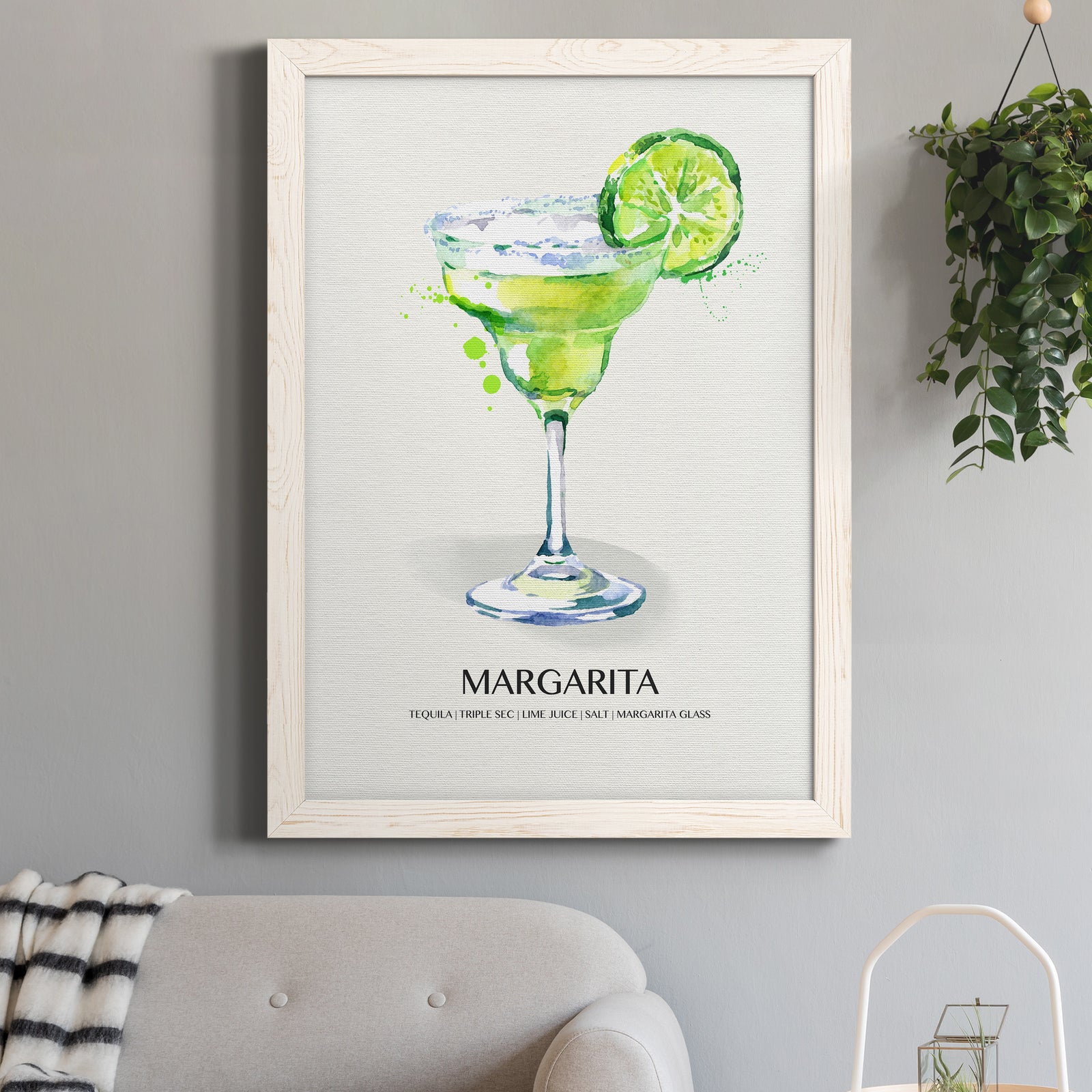 Margarita - Premium Canvas Framed in Barnwood - Ready to Hang