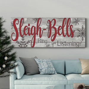 Sleigh Bells Premium Gallery Wrapped Canvas - Ready to Hang