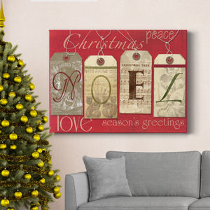 Noel Tags - Premium Gallery Wrapped Canvas  - Ready to Hang