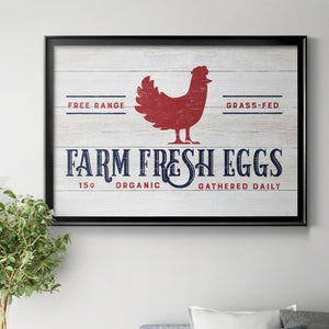 Farm Fresh Eggs - Modern Framed Canvas Print