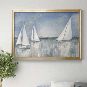 Catching the Breeze - Modern Framed Canvas Print