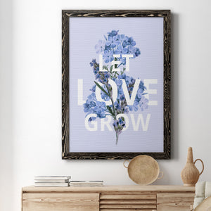 Let Love Grow - Premium Canvas Framed in Barnwood - Ready to Hang