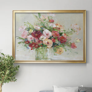 Just Peachy - Modern Framed Canvas Print