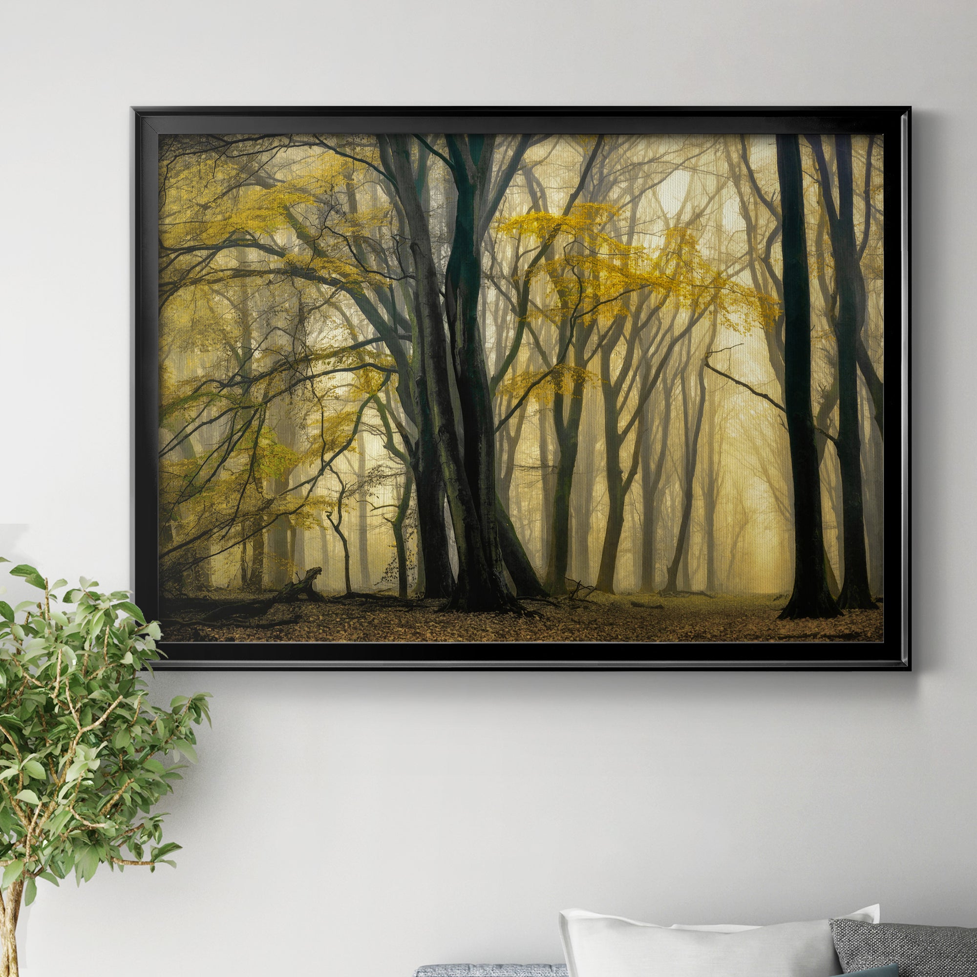 In Love with Golden Fall Premium Classic Framed Canvas - Ready to Hang