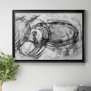 Infinity Rings II - Modern Framed Canvas Print