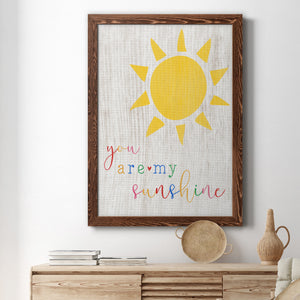 You are my Sunshine - Premium Canvas Framed in Barnwood - Ready to Hang