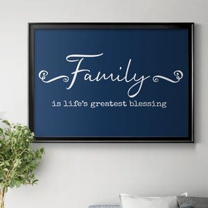 Family Greatest Blessing - Modern Framed Canvas Print
