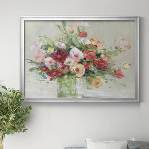 Just Peachy - Modern Framed Canvas Print