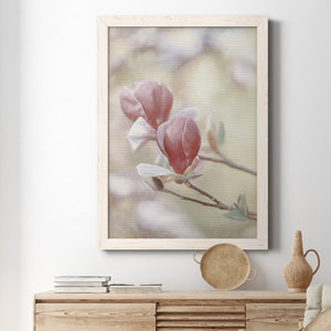 Blooming Hearts - Premium Canvas Framed in Barnwood - Ready to Hang