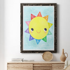 Counting Sun - Premium Canvas Framed in Barnwood - Ready to Hang