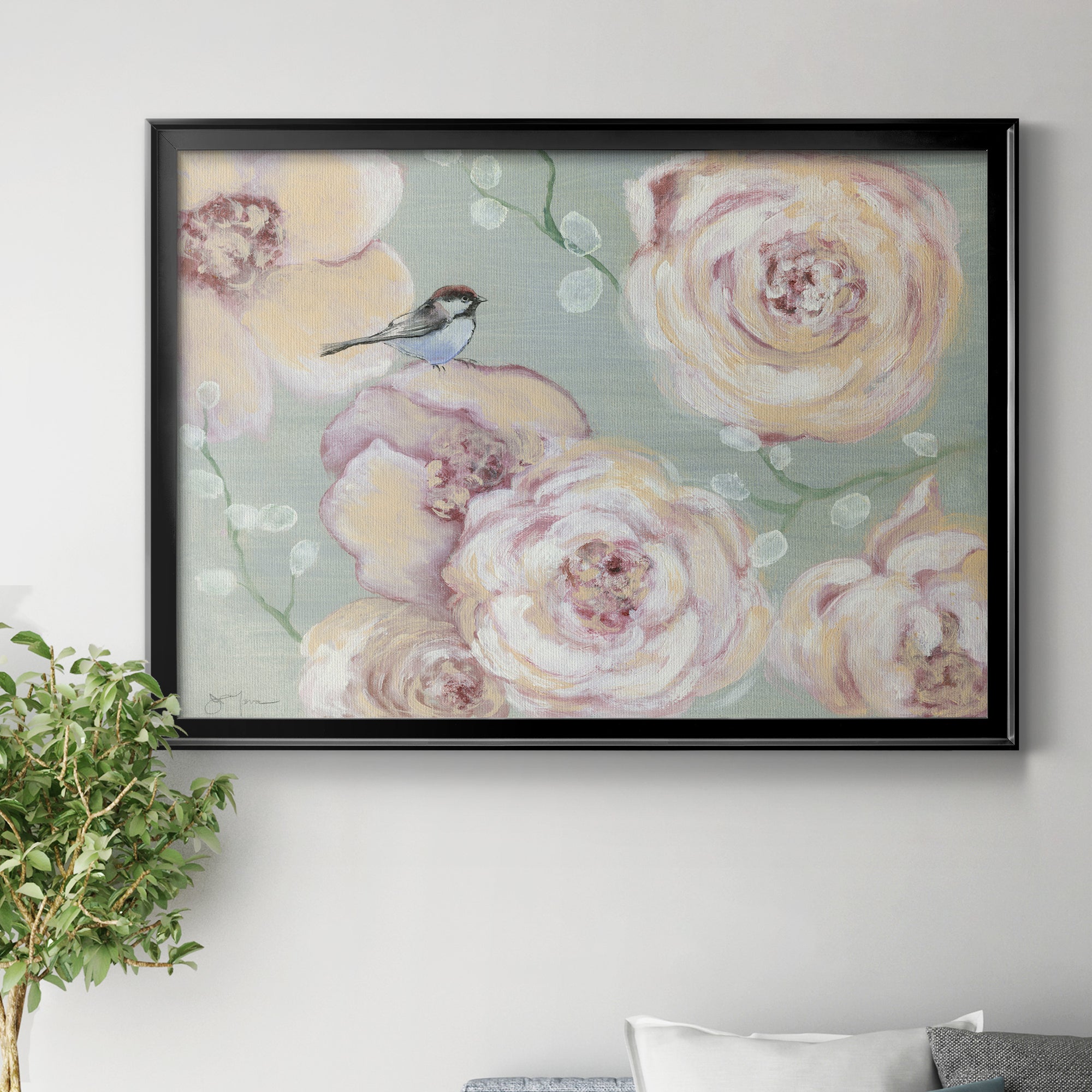 Blush Melody Premium Classic Framed Canvas - Ready to Hang