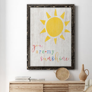 You are my Sunshine - Premium Canvas Framed in Barnwood - Ready to Hang