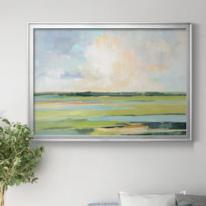 Pastel Horizon I - Modern Framed Canvas Print