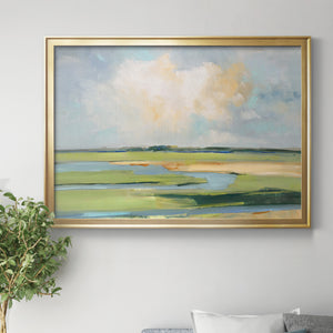 Pastel Horizon II - Modern Framed Canvas Print