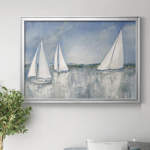 Catching the Breeze - Modern Framed Canvas Print