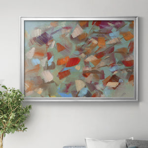 Confetti Party - Modern Framed Canvas Print