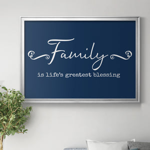 Family Greatest Blessing - Modern Framed Canvas Print