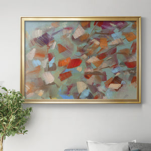 Confetti Party - Modern Framed Canvas Print