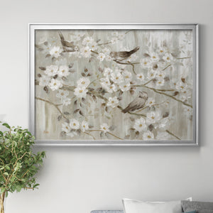 Neutral Spring Birds Premium Classic Framed Canvas - Ready to Hang
