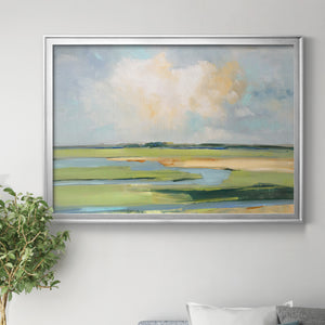 Pastel Horizon II - Modern Framed Canvas Print