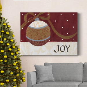 Joy Ornament - Premium Gallery Wrapped Canvas  - Ready to Hang
