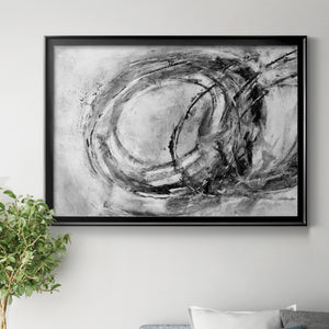 Infinity Rings I - Modern Framed Canvas Print