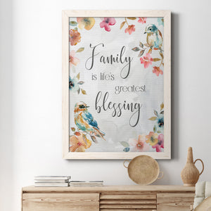 Spring Bird Blessing - Premium Canvas Framed in Barnwood - Ready to Hang